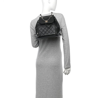 Chanel Caviar Quilted Business Affinity Backpack Black 2 of 10