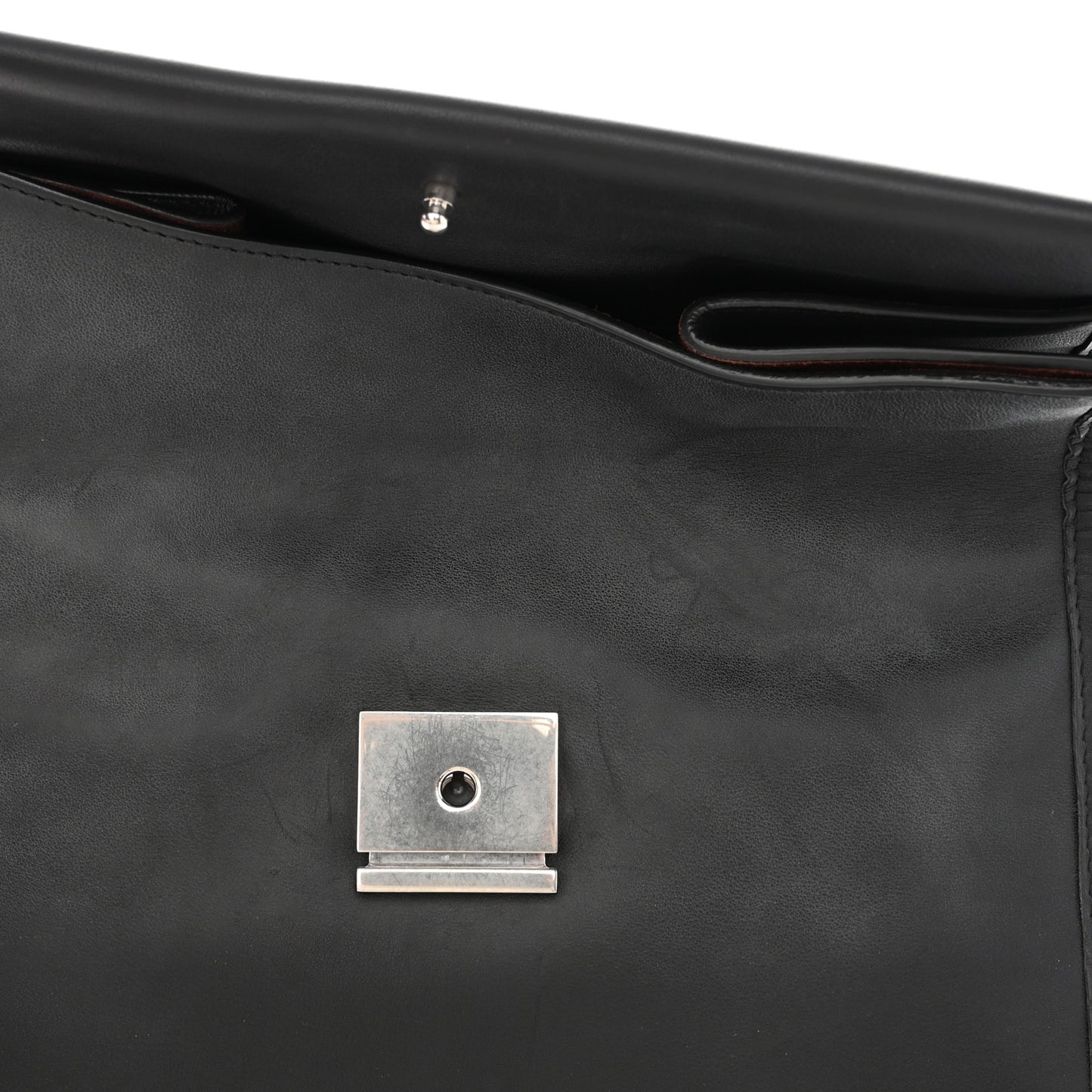 Veau Soyeux Small Tool Satchel Black