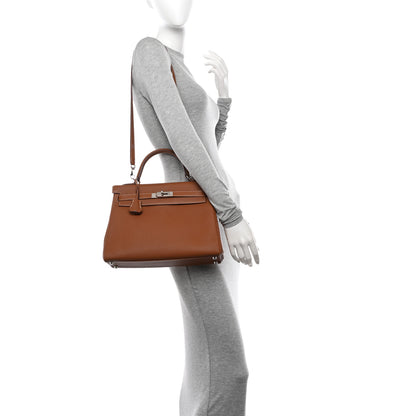 Hermes Togo Kelly Retourne 32 Gold 2 of 11