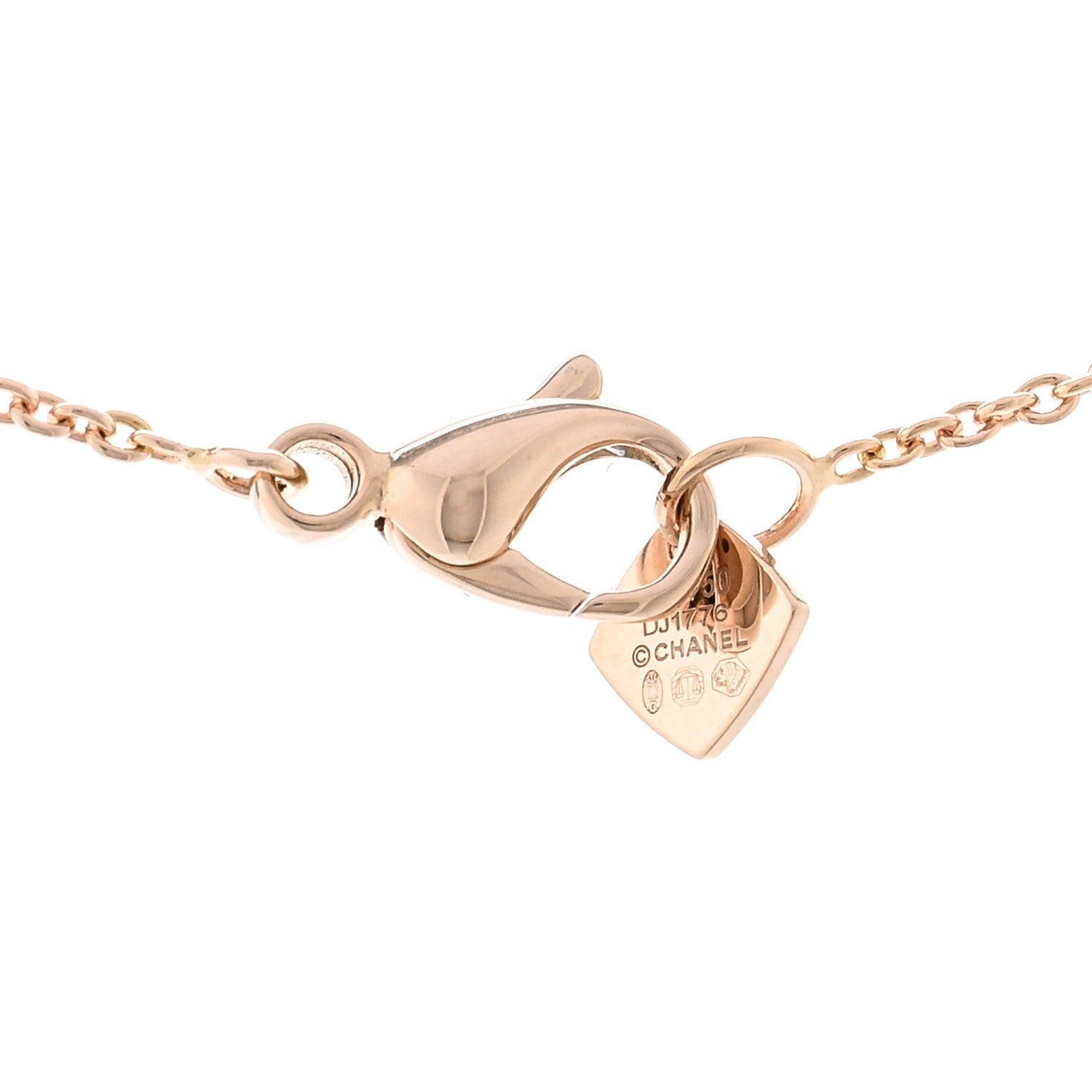 Chanel 18K Beige Gold Coco Crush Round Pendant Necklace 4 of 4