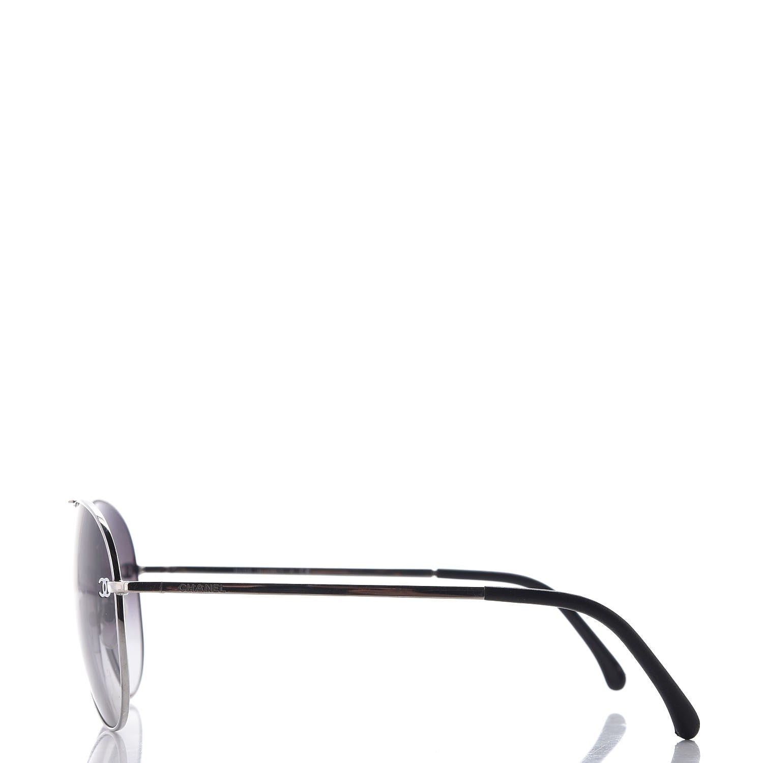 Chanel Aviator CC Sunglasses 4189-T-Q Silver 3 of 11