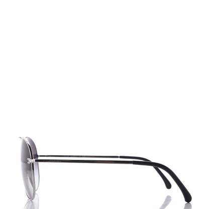Chanel Aviator CC Sunglasses 4189-T-Q Silver 3 of 11