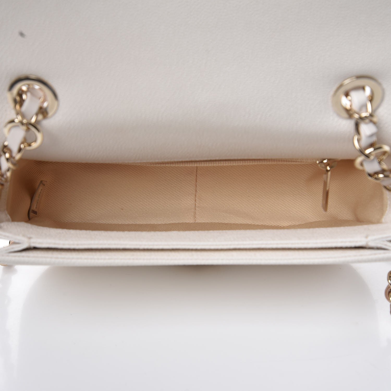 Chanel Grained Calfskin Quilted Small Cuba Top Handle Flap White 5 of 9