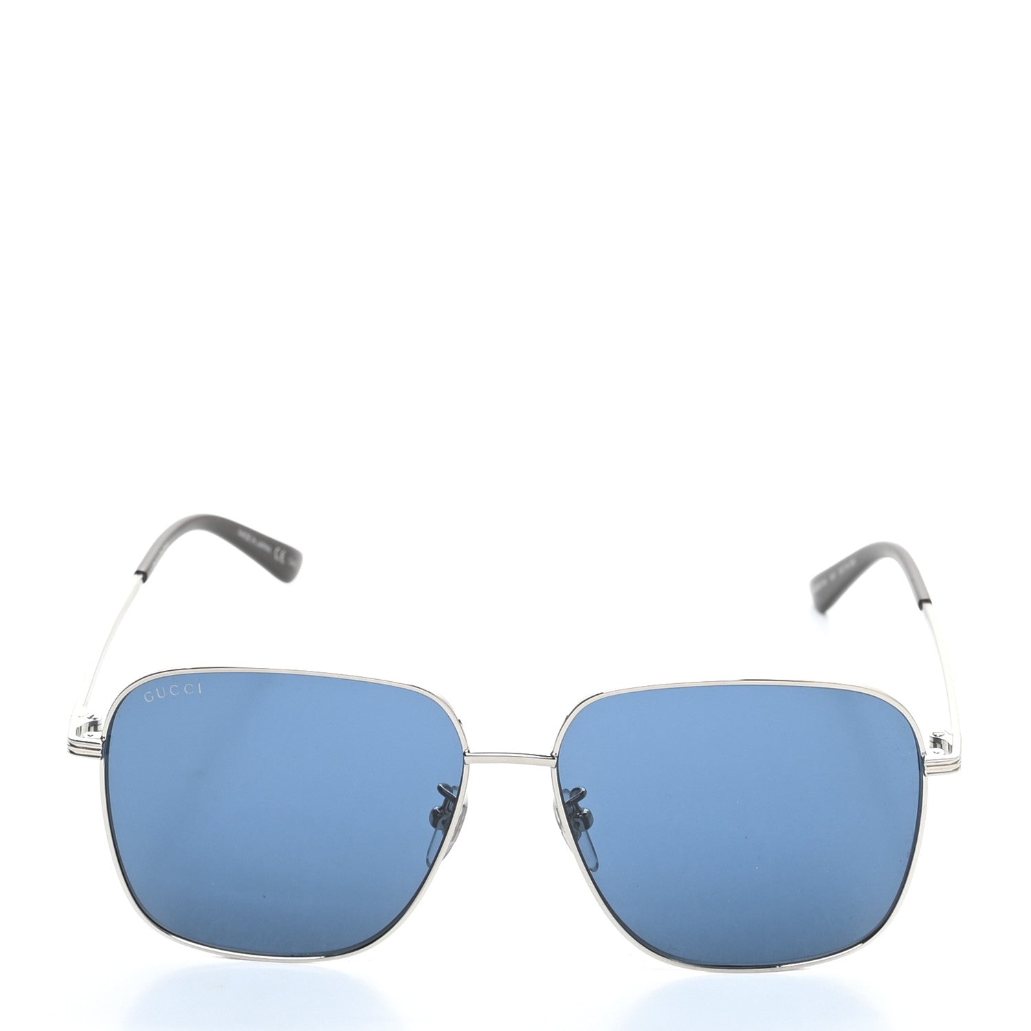 Gucci Metal Sunglasses GG0987SA Silver Blue 2 of 8