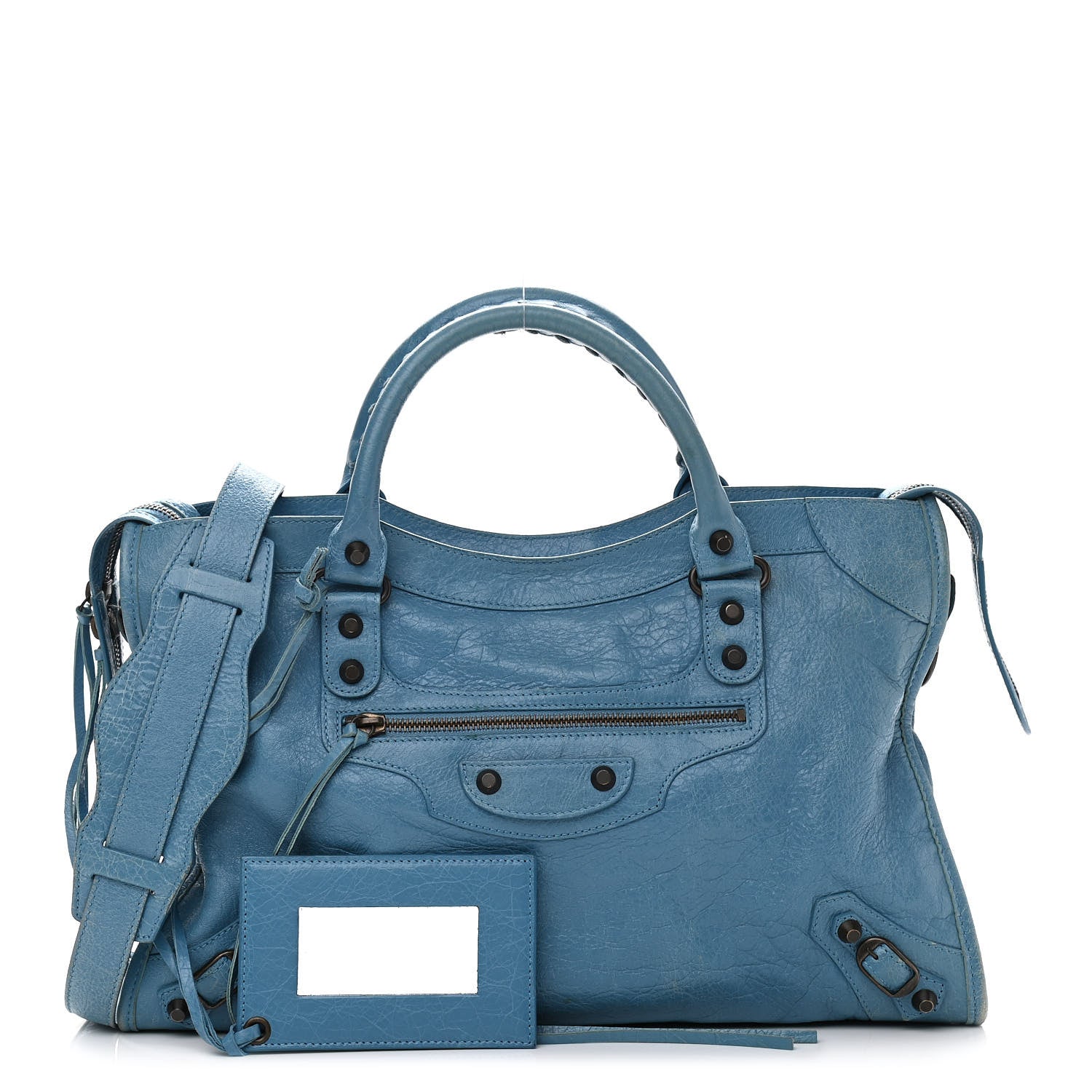 Balenciaga Agneau Classic Hardware City Aquamarine 1 of 9