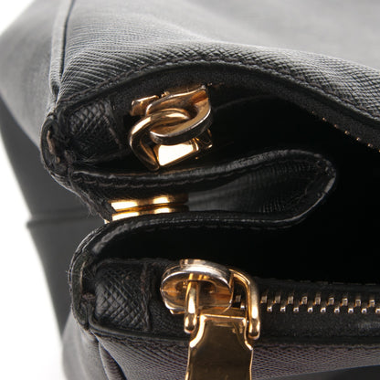Prada Saffiano Lux Extra Large Galleria Double Zip Tote Black 9 of 9