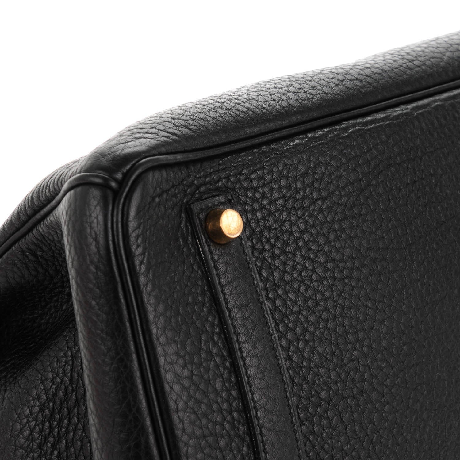 Hermes Taurillon Clemence Birkin 35 Black 13 of 24