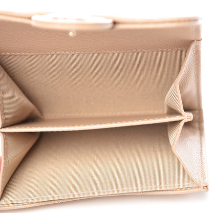 Chanel Caviar Quilted Card Holder Wallet Beige Clair 5 of 9