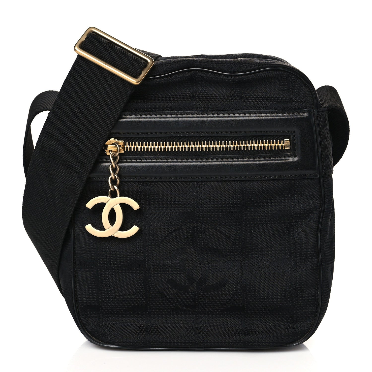 Chanel Nylon Travel Crossbody Bag Black 1 of 11