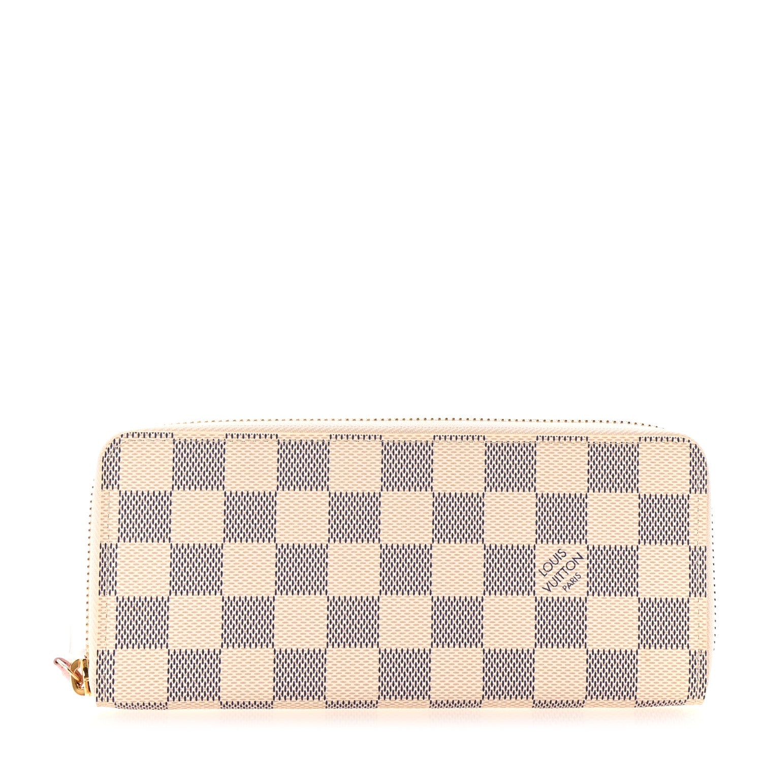 Louis Vuitton Damier Azur Clemence Wallet Rose Ballerine 1 of 6