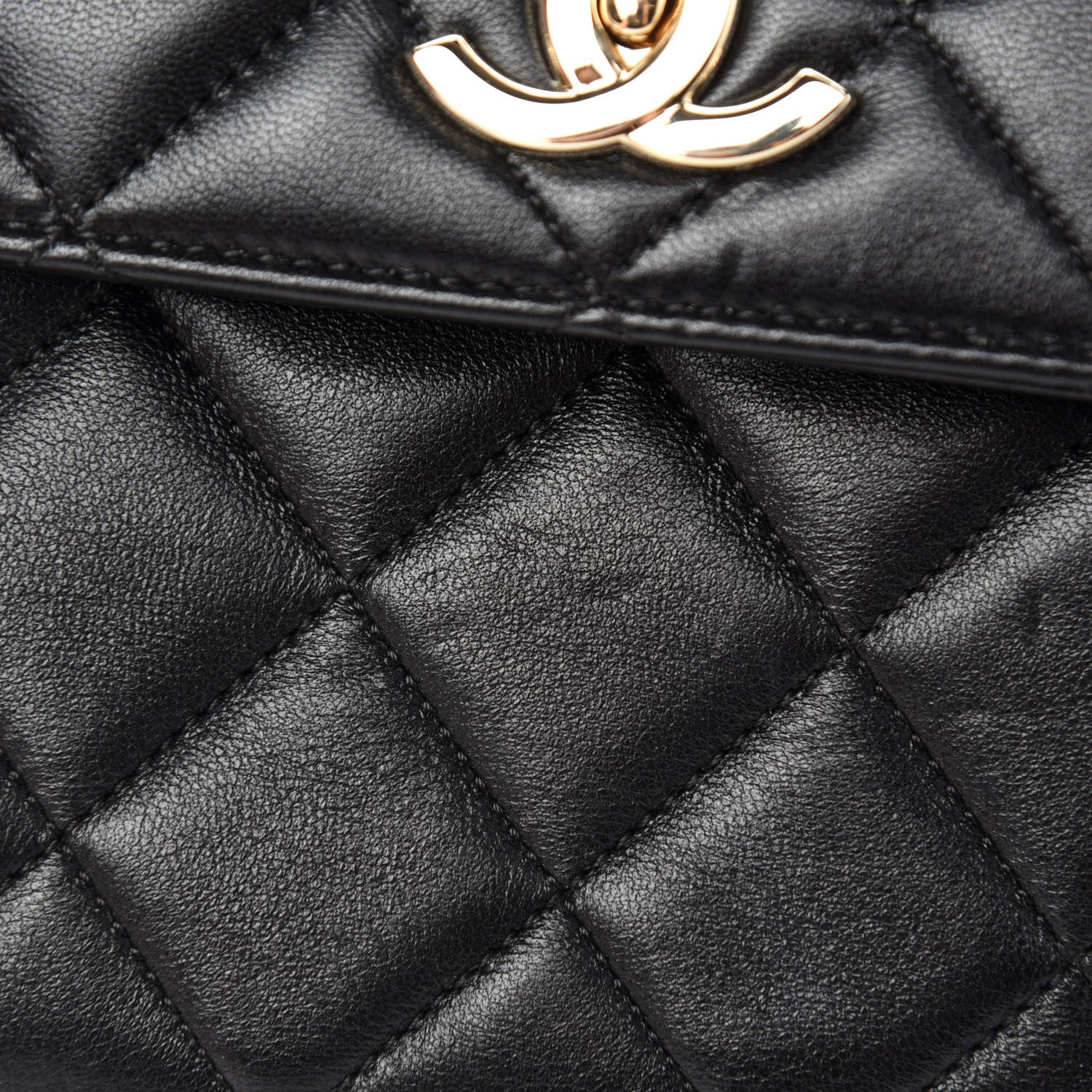 Chanel Lambskin Quilted Small Trendy CC Dual Handle Flap Bag Black 11 of 14