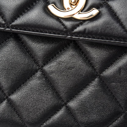 Chanel Lambskin Quilted Small Trendy CC Dual Handle Flap Bag Black 11 of 14