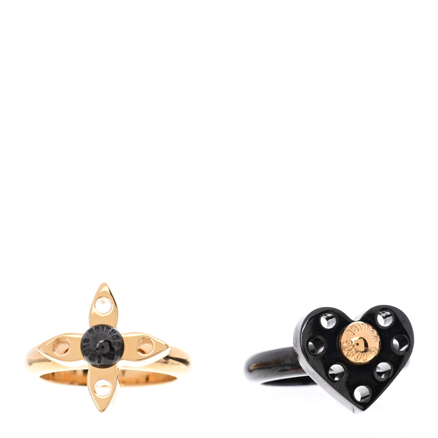 Louis Vuitton Love Letters Timeless Ring Set L 1 of 7