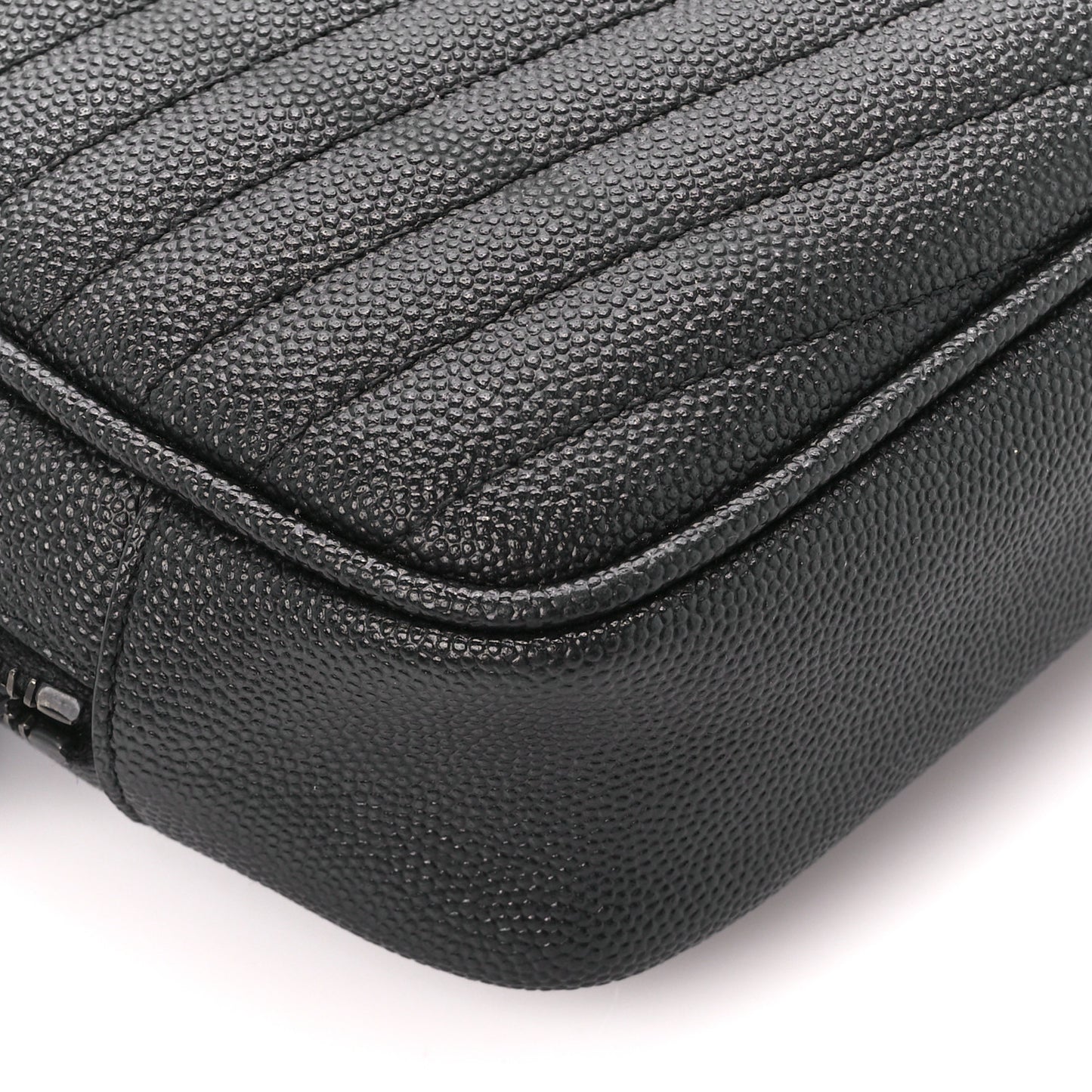 Grain De Poudre Matelasse Monochrome Monogram Mini Lou Camera Bag Black