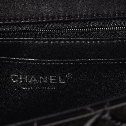 Chanel Patent Lambskin Quilted Classic Twist Flap Black 7 of 8