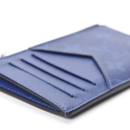 Louis Vuitton Monogram Taiga Coin Card Holder Cobalt 5 of 8