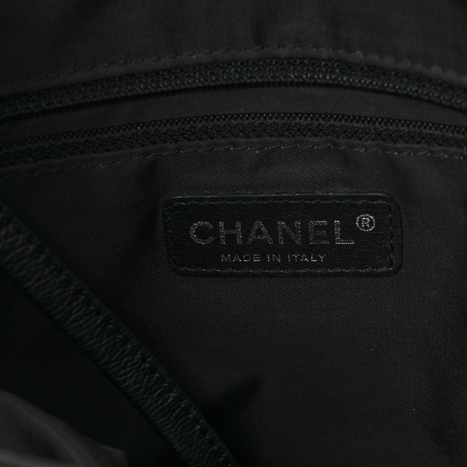 Chanel Coated Canvas Quilted Small Paris Biarritz Tote Black 6 of 12