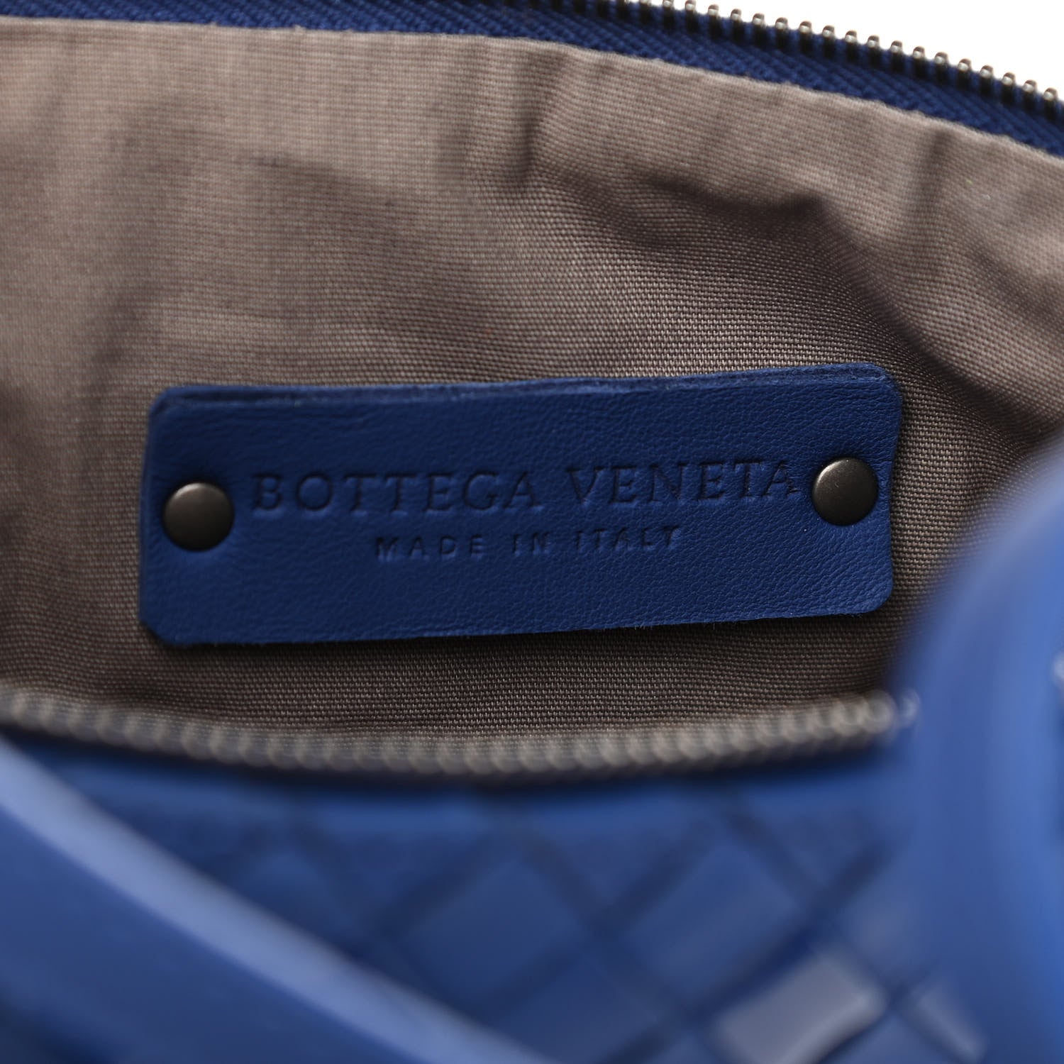 Bottega Veneta Nappa Patent Intrecciato Shoulder Bag Blue 6 of 11