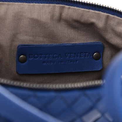 Bottega Veneta Nappa Patent Intrecciato Shoulder Bag Blue 6 of 11