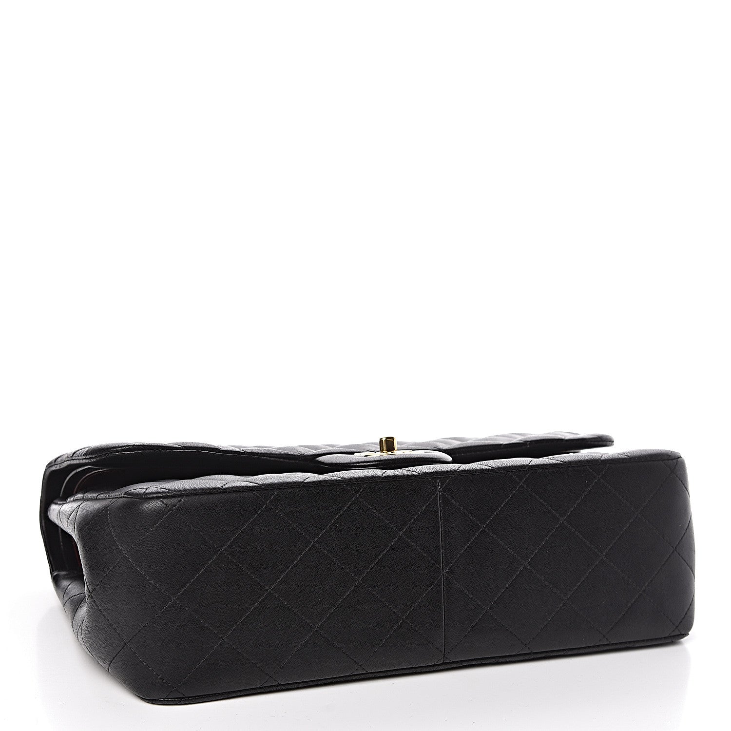 Chanel Lambskin Quilted Jumbo Double Flap Black 4 of 12