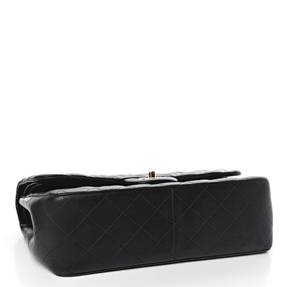 Chanel Lambskin Quilted Jumbo Double Flap Black 4 of 12