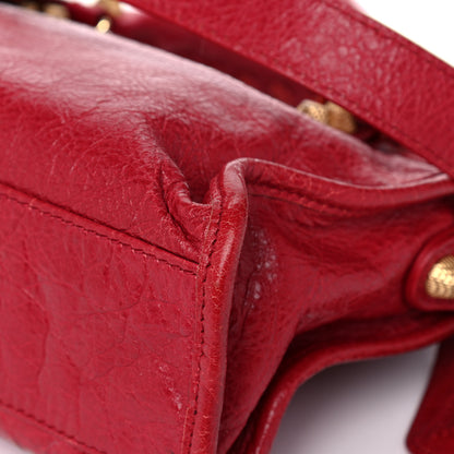 Balenciaga Agneau Giant 12 Gold Hardware Mini City Rouge Sapphire 12 of 15