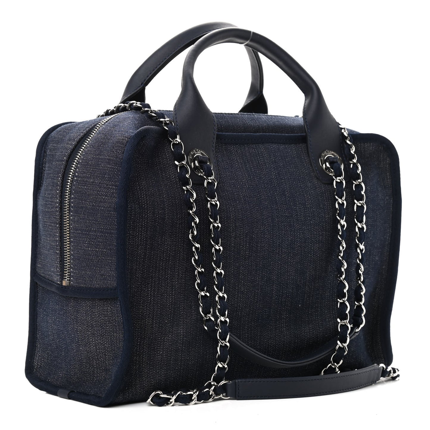 Denim Deauville Bowling Bag Dark Blue