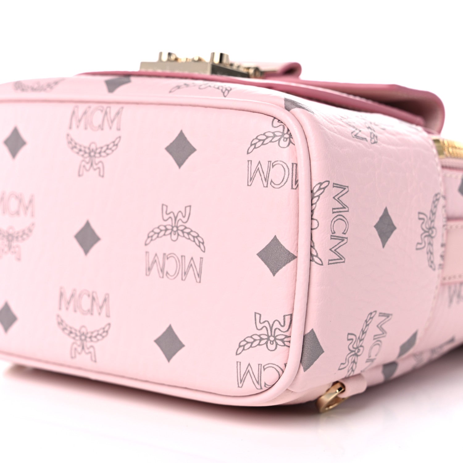 MCM Visetos X-Mini Patricia Backpack Powder Pink 10 of 10