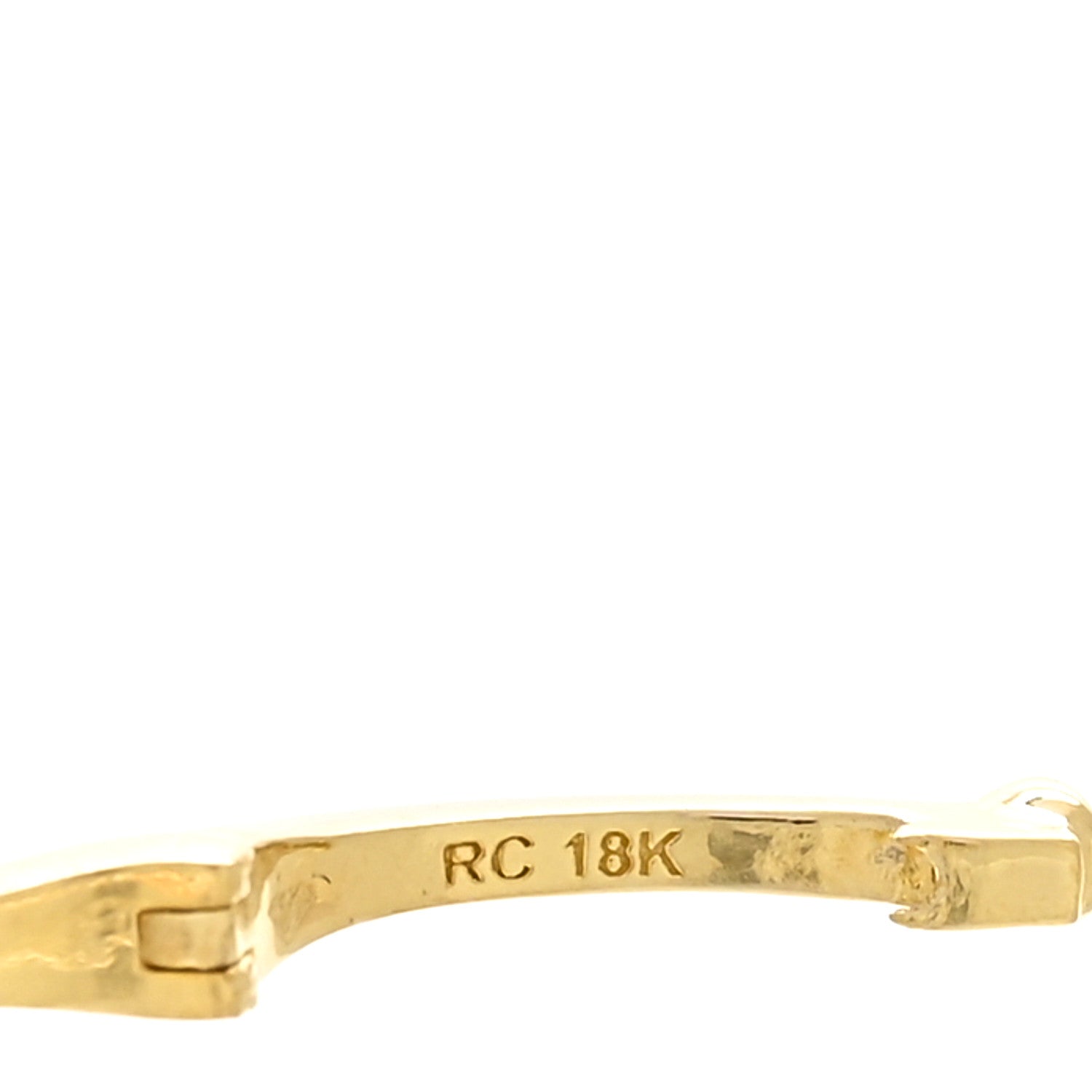 Roberto Coin 18K Yellow Gold Diamond Baby Huggie Hoop Earrings 4 of 4