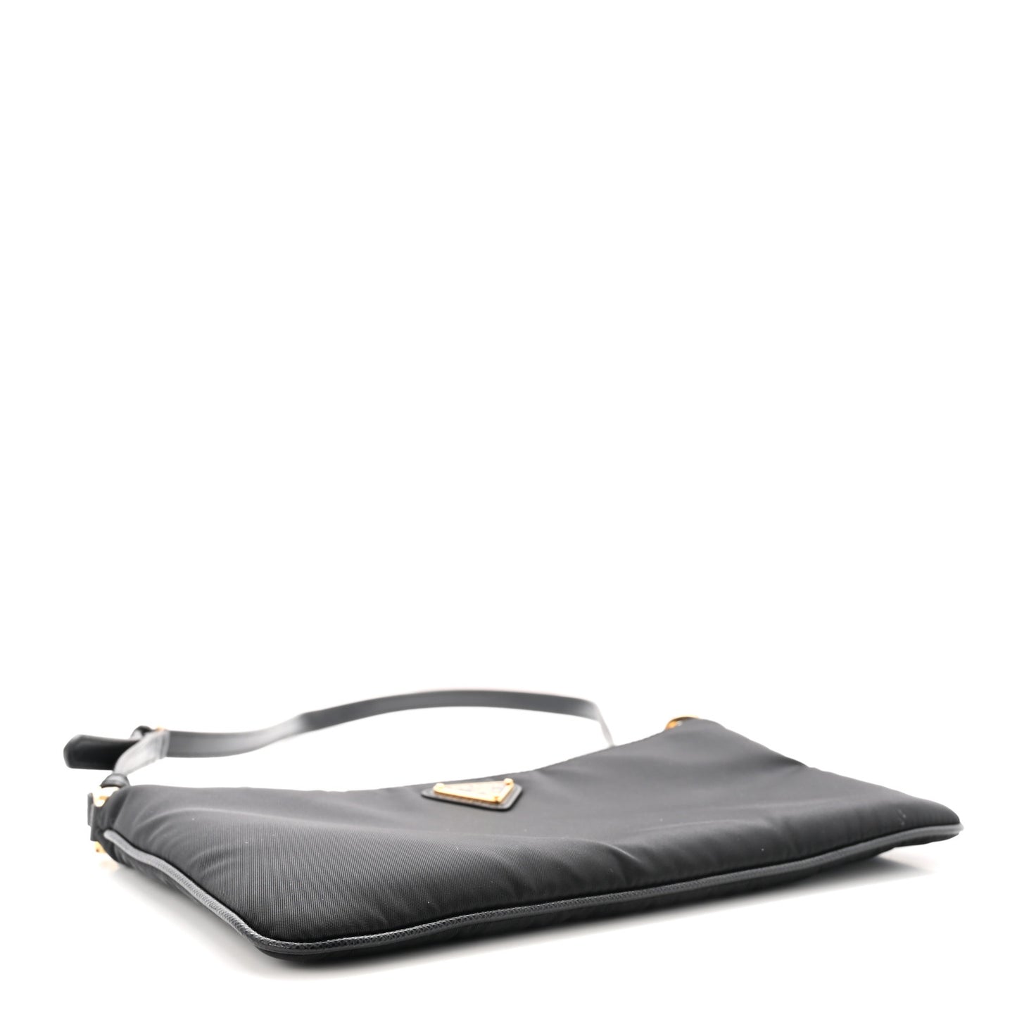 Re-Nylon Saffiano Raso Shoulder Bag Black