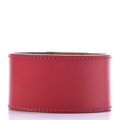 Hermes Tadelakt Kelly Dog Bracelet T3 Rouge Vif 3 of 8