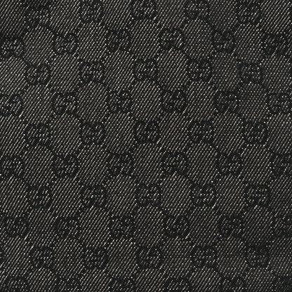 Gucci Denim Monogram Small Bucket Tote Black 8 of 10