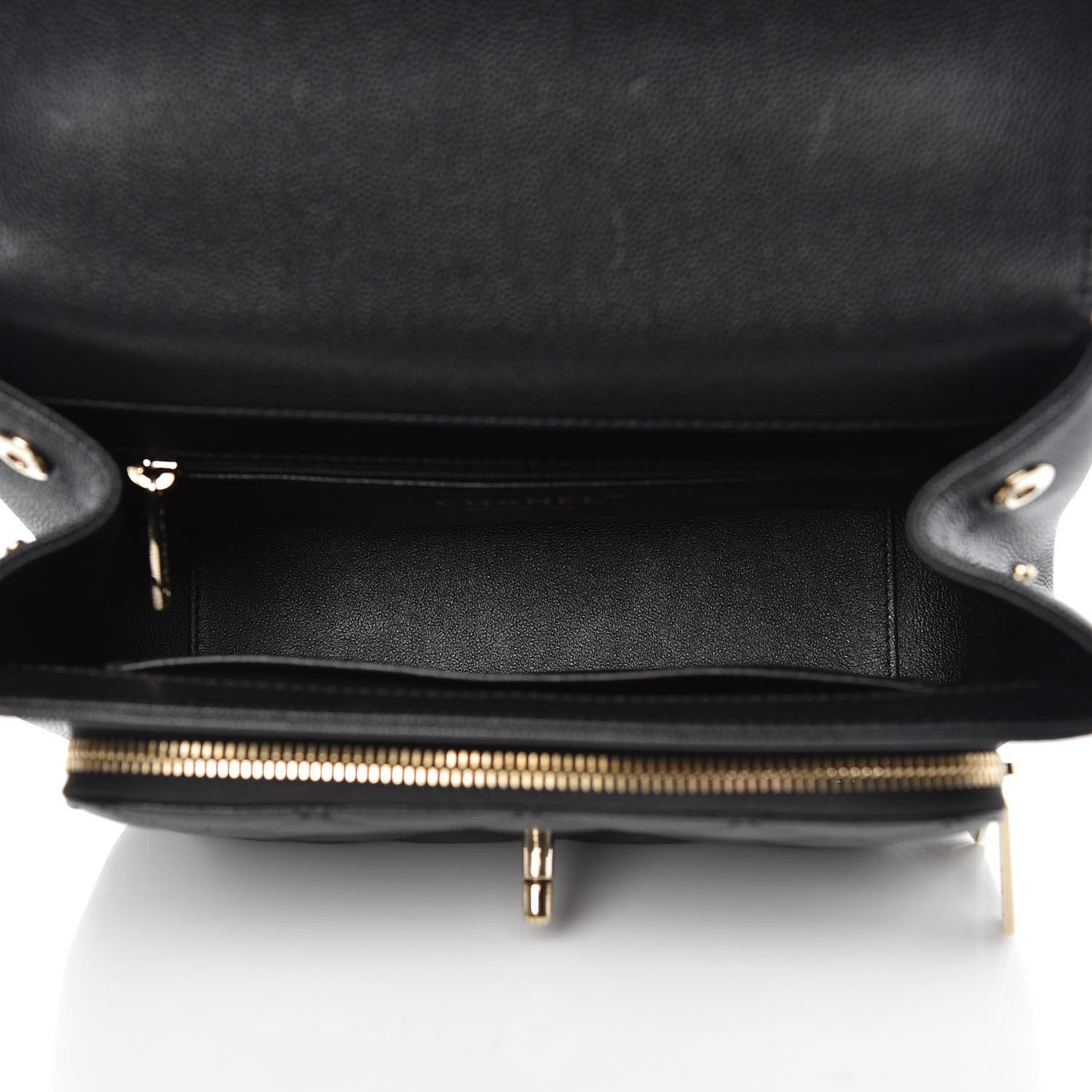 Caviar Quilted Small Business Affinity Flap Black