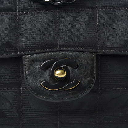 Chanel Nylon Medium Travel Flap Black 9 of 10
