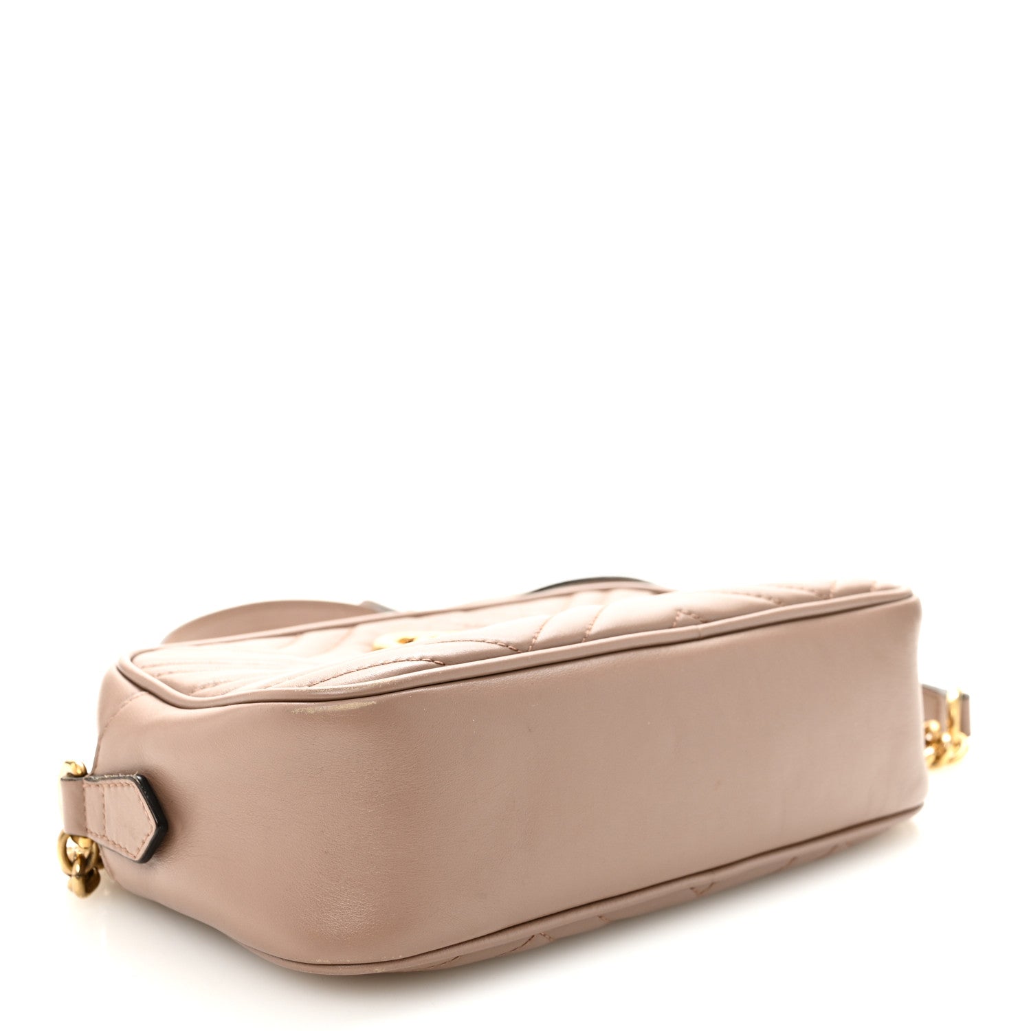 Gucci Calfskin Matelasse Small GG Marmont Chain Shoulder Bag Porcelain Rose 4 of 10