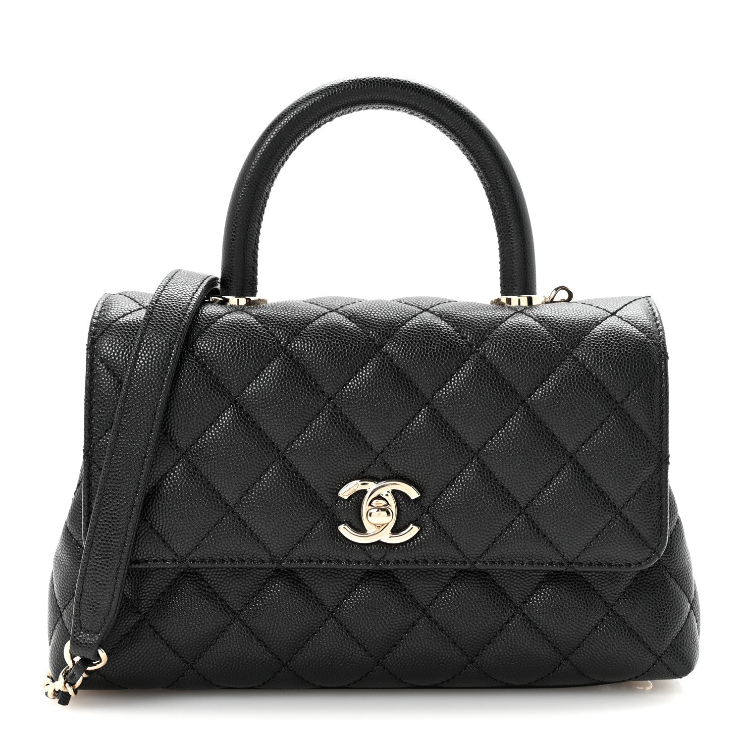 Chanel Caviar Quilted Mini Coco Handle Flap Black 1 of 10