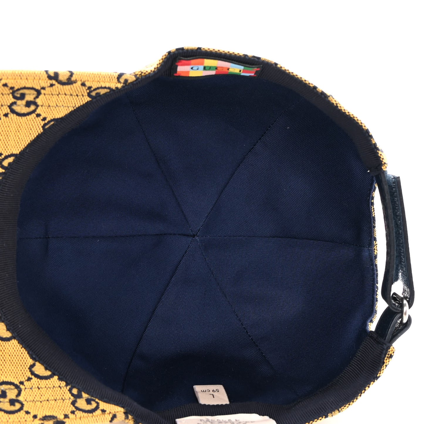 Monogram Multicolor Retro Interlocking G Baseball Hat L Yellow Blue