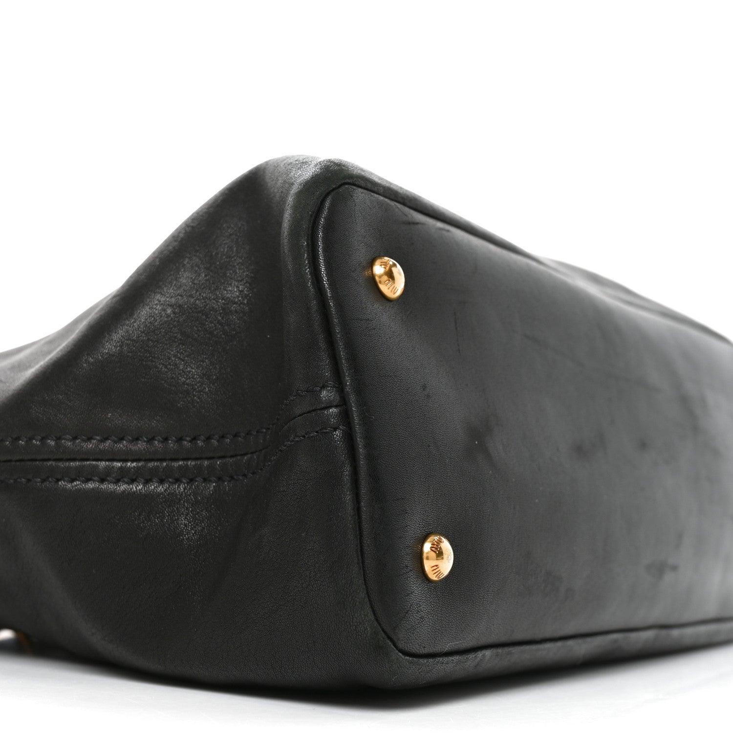 Miu Miu Nappa Medium Aventure Bag Black 9 of 10