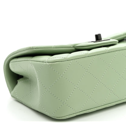 Chanel Lambskin Quilted Mini Rectangular Flap Light Green 9 of 11