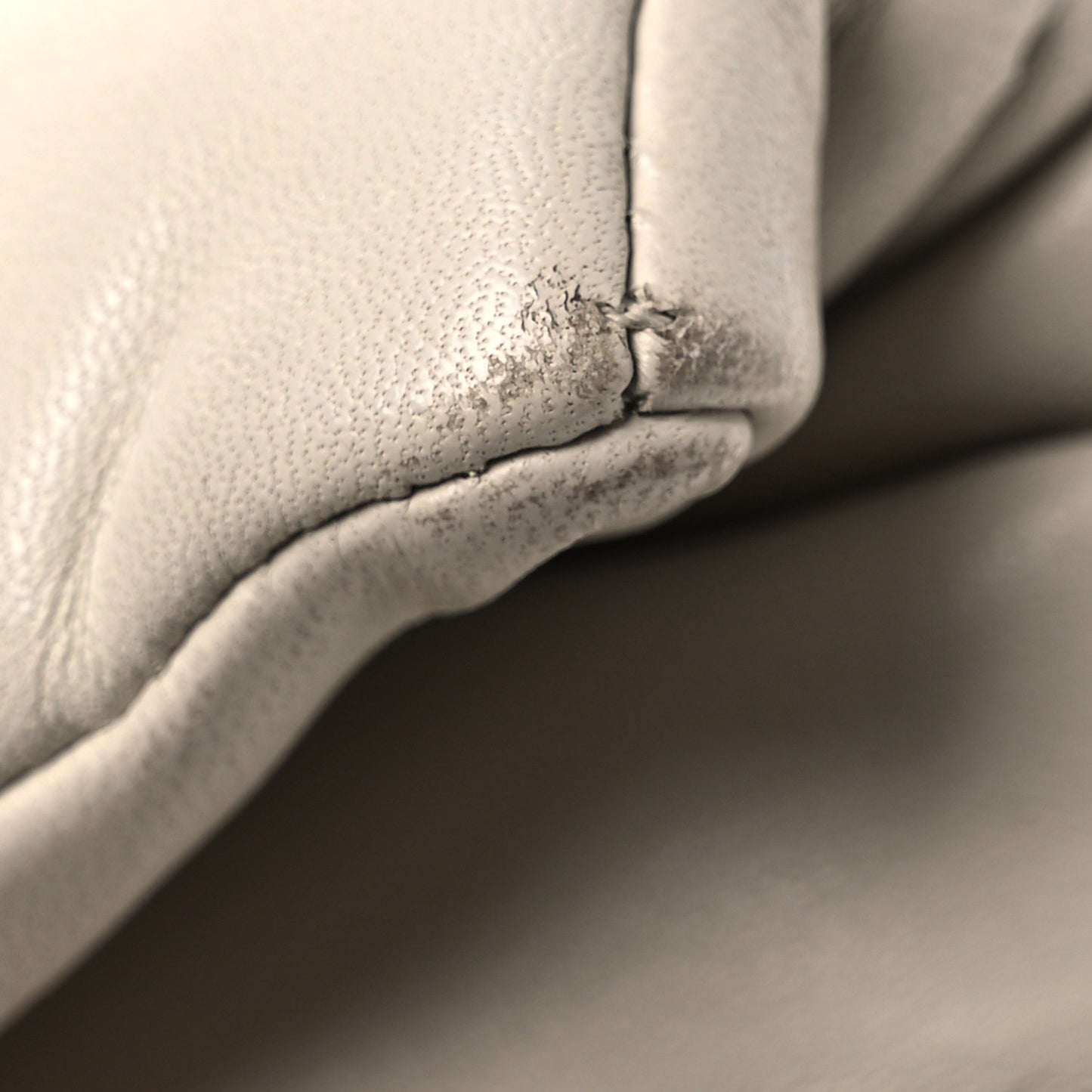 Lambskin Quilted Toy Loulou Puffer Monogram Chain Satchel Crema Soft