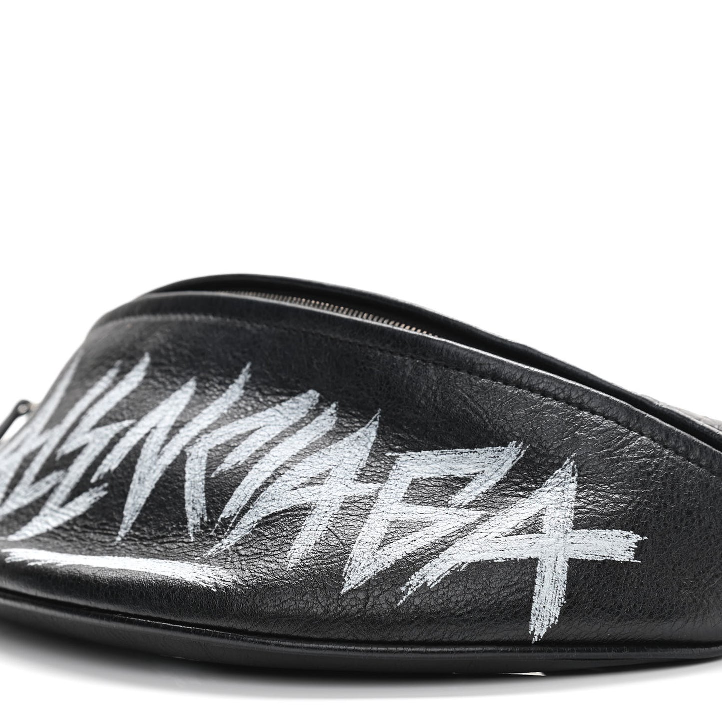 Agneau Arena Graffiti All Over XS Souvenir Belt Bag Black White