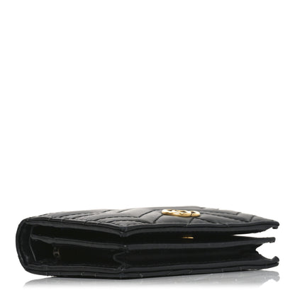 Gucci Calfskin Matelasse GG Marmont Card Case Wallet Black 4 of 8