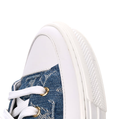 Louis Vuitton Denim Monogram Stellar Sneakers 37.5 Bleu Jeans Blue 9 of 16