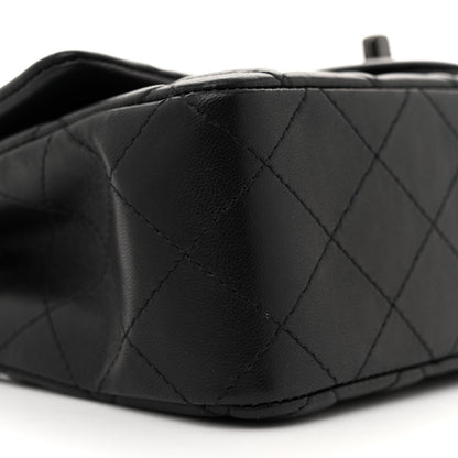 Chanel Lambskin Quilted Mini Rectangular Flap So Black 9 of 12