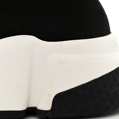 Balenciaga Neoprene Knit Womens Speed Sneakers 37 Black White 13 of 16