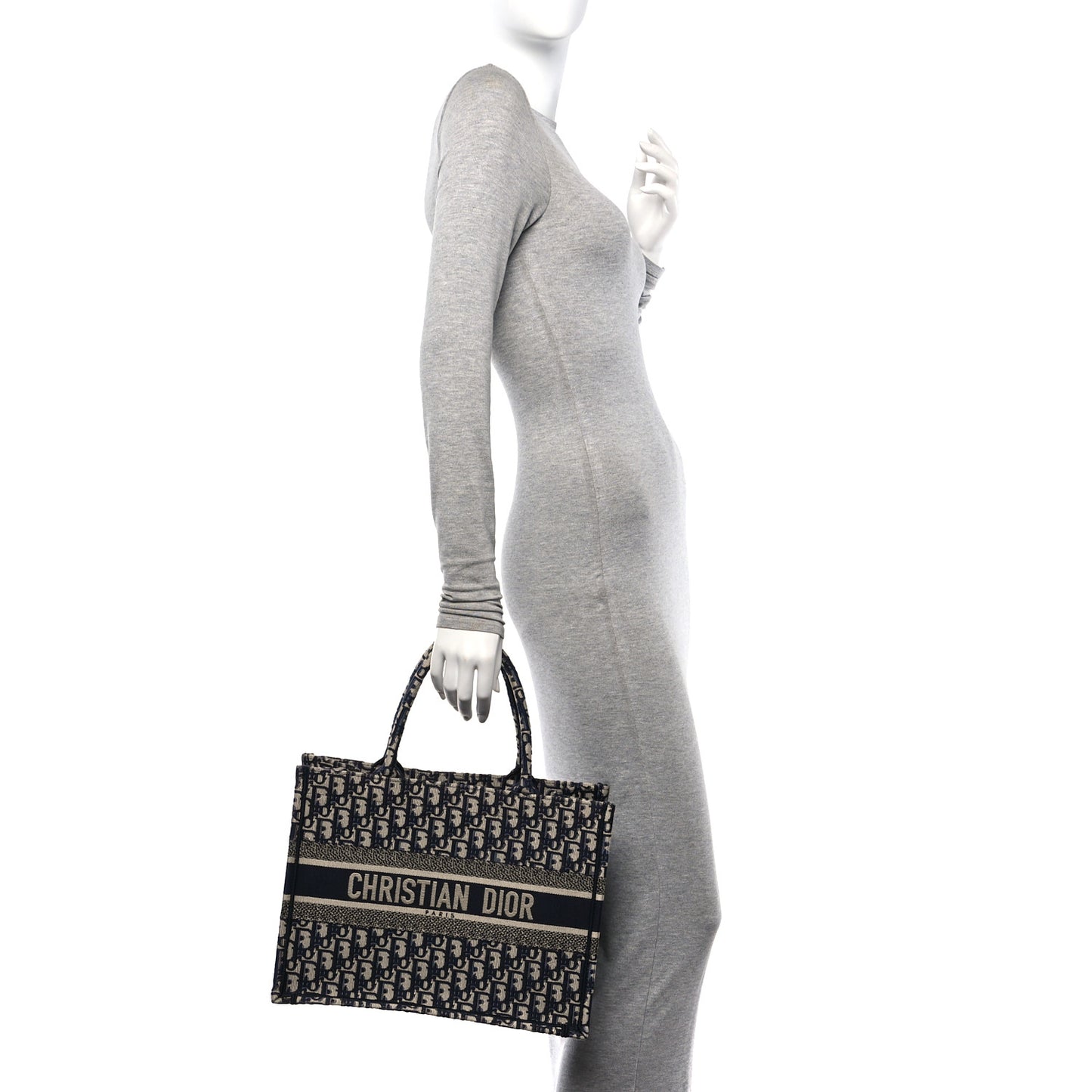 Oblique Medium Book Tote Blue Multicolor