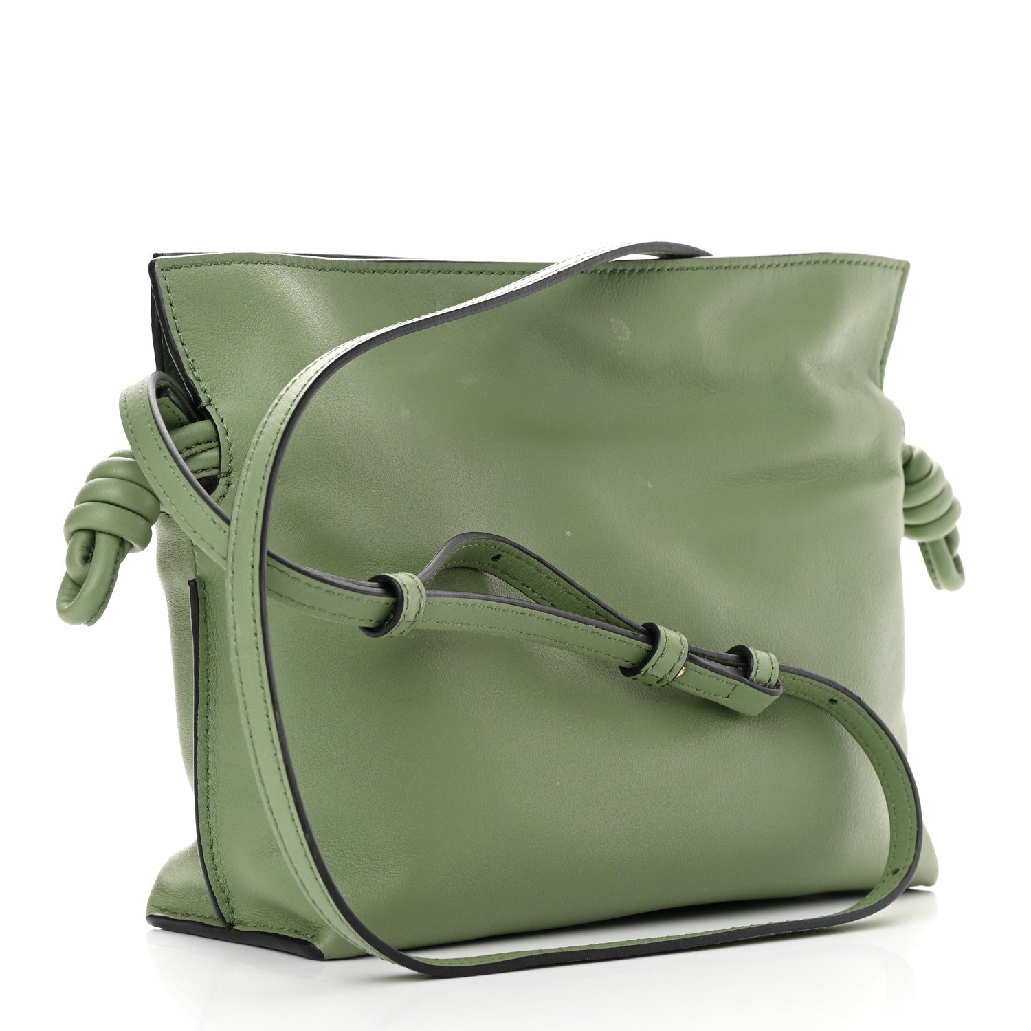 Loewe Calfskin Mini Flamenco Knot Clutch Rosemary 3 of 11