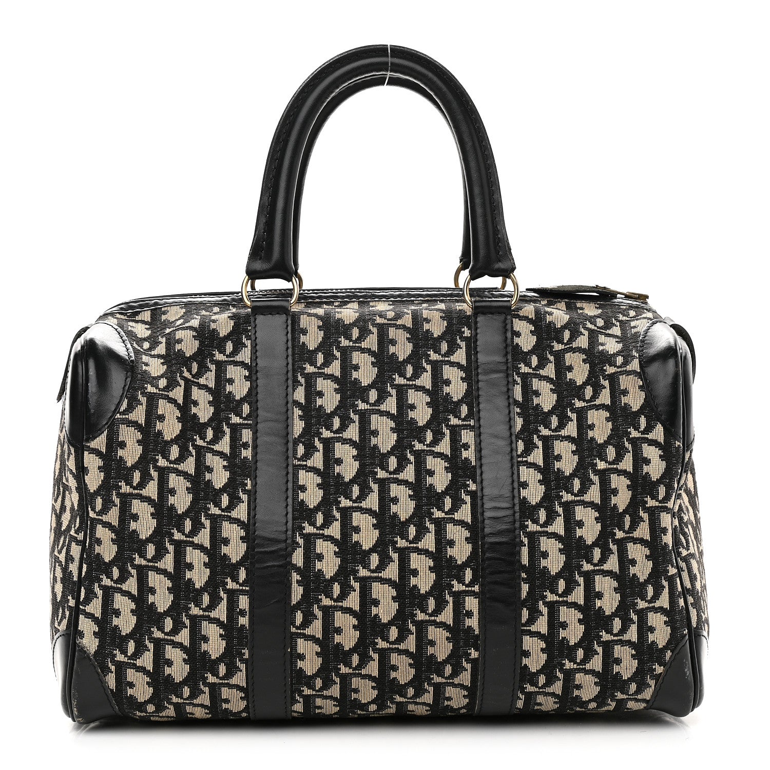 Christian Dior Monogram Boston Black 1 of 11