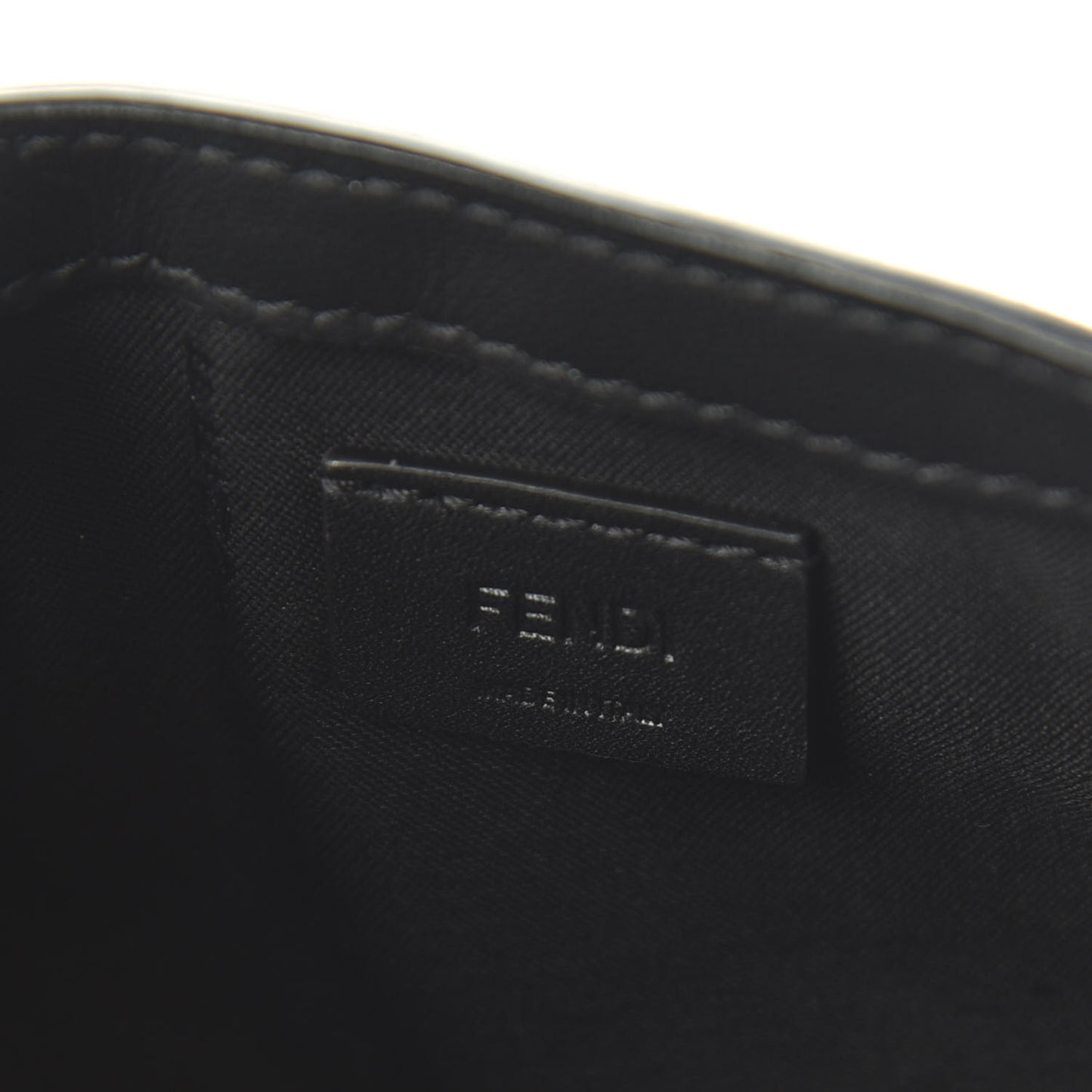 Nappa FF 1974 Embossed Mini Baguette Black