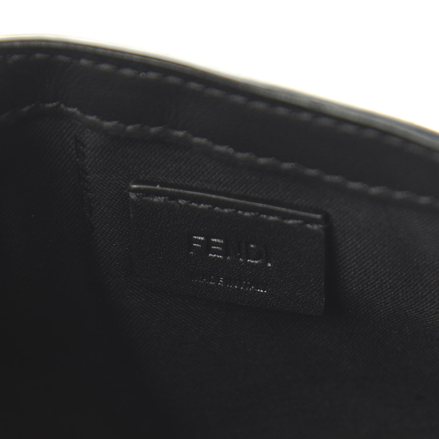 Fendi Nappa FF 1974 Embossed Mini Baguette Black 9 of 12
